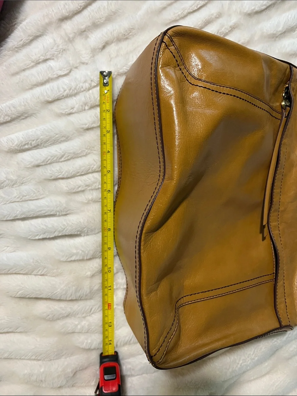 HOBO Genuine Leather Mustard Yellow Shoulder Bag | Soft Leather Hobo Purse